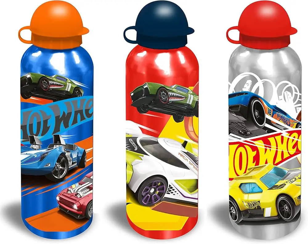 Bouteille d'Eau en Aluminium HOT WHEELS pour Enfants 500ml