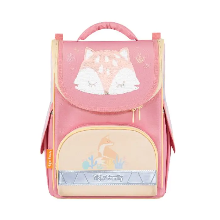 Sac à Dos Scolaire TIGER IE15-F2 pour Fille Rose