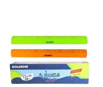 Règle Scolaire GOLDEN  Flexible  Multi-Couleurs 30cm