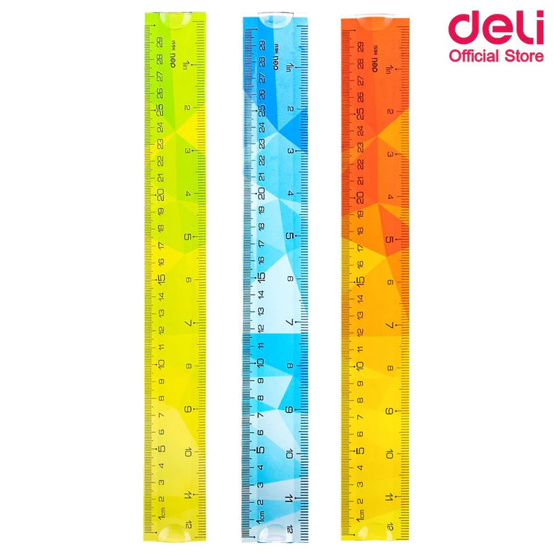 Règle Scolaire DELI Twist Me 30cm Flexible Multi-Couleurs