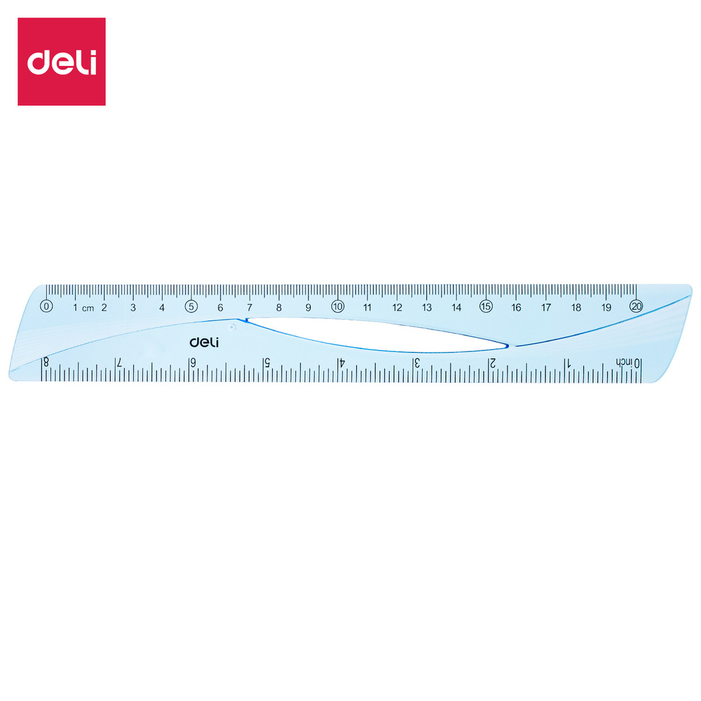 Règle Scolaire DELI EH10 20cm Bleu