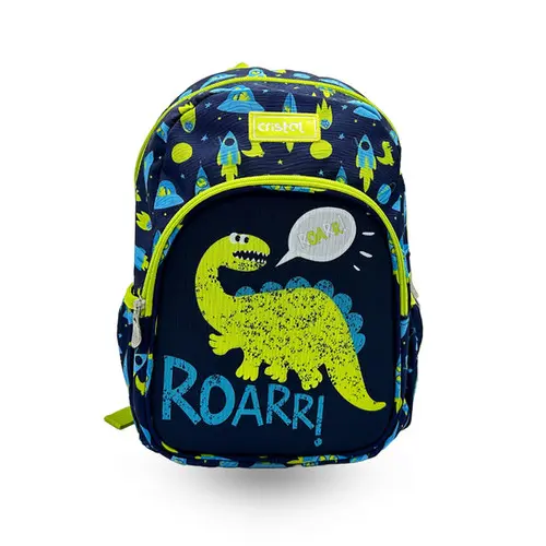 Sac à Dos Scolaire CRISTAL CR-3416 2 Compartiments Multi-motifs 13.5"