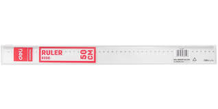 Règle Scolaire DELI E6250 50cm Plastique Transparent
