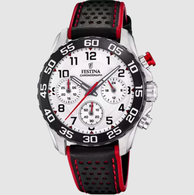 Montre FESTINA JUNIOR COLLECTION F20458/1 pour Enfant Bracelet en Cuir Noir