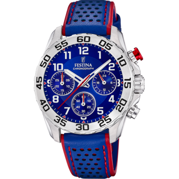 Montre FESTINA JUNIOR COLLECTION F20458/2 pour Enfant Bracelet en Cuir Bleu