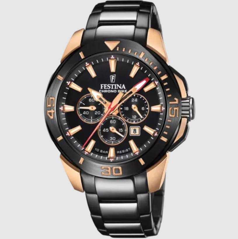 Montre FESTINA SPECIAL EDITIONS 20645/1 pour Homme Bracelet en Acier Inoxydable Noir