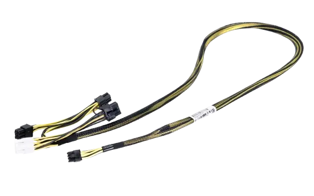 Câble D'alimentation pour GPU HP DL380 ML350 G10879289-001 1x8 Broches Vers 2x8 Broches + 2x6 Broches 100cm