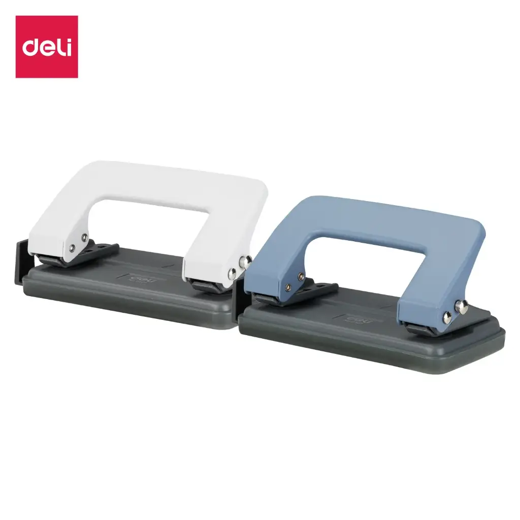 Perforeuse de Bureau DELI PM 2 Trous 10 Feuilles Multi-Couleurs