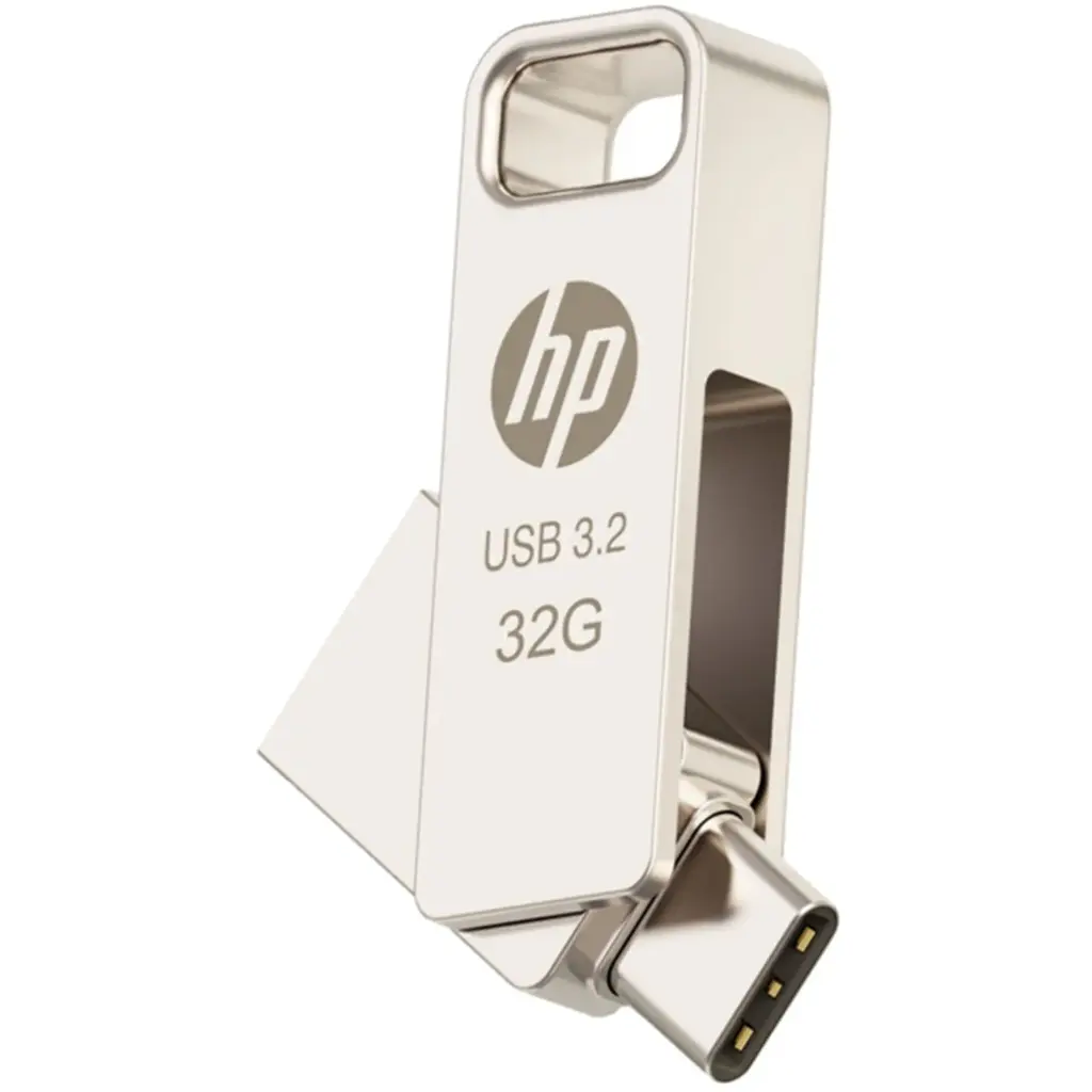 Flash Disque HP X206C USB3.2 32Go OTG en Métal