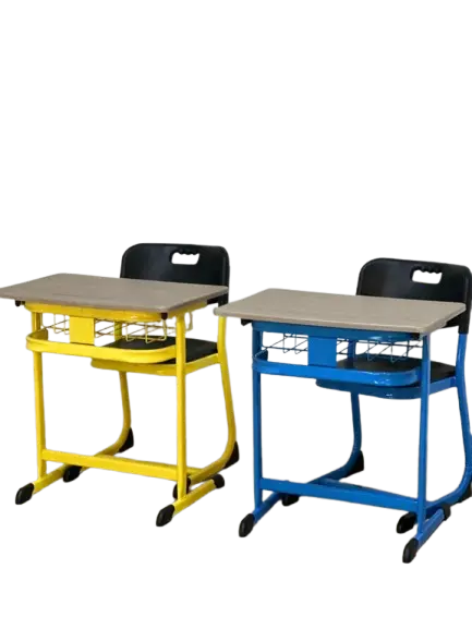 Table avec Chaise Scolaire Multi-Couleurs 