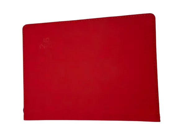 Agenda Journalier SAMBRA A5 2026 Texturée / Type Suédine Rouge 2722-RG 