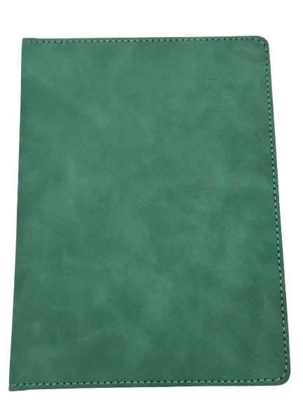 Agenda Journalier SAMBRA A5 2026 Texturée / Type Suédine Vert 2722-V 