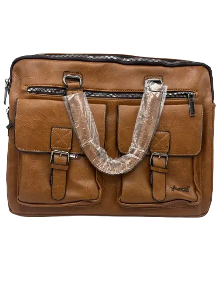 CARTABLE LUX VERSAL en Cuir Marron Clair