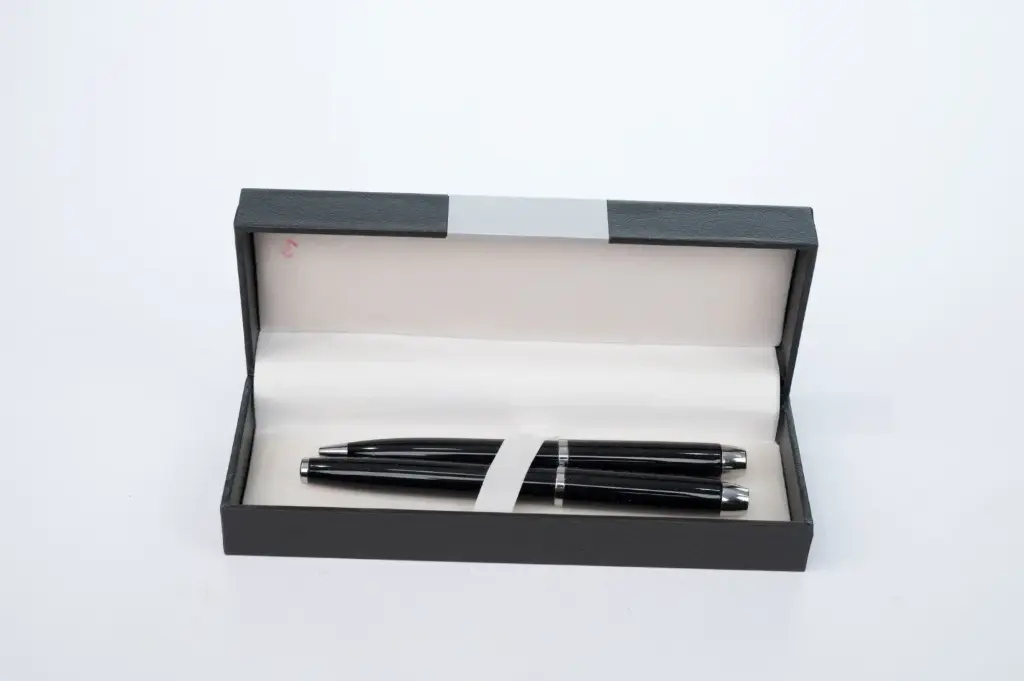 Parure de 02 Stylo MONAMIX en métal avec Boite Marron 