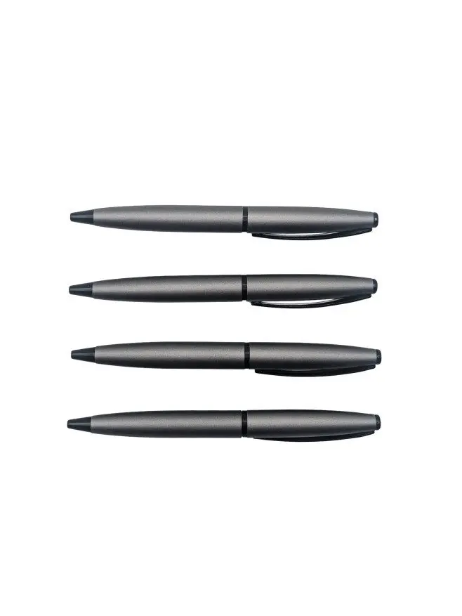 Stylo à Bille Algo Gris Mat Design Classique Noir Mat