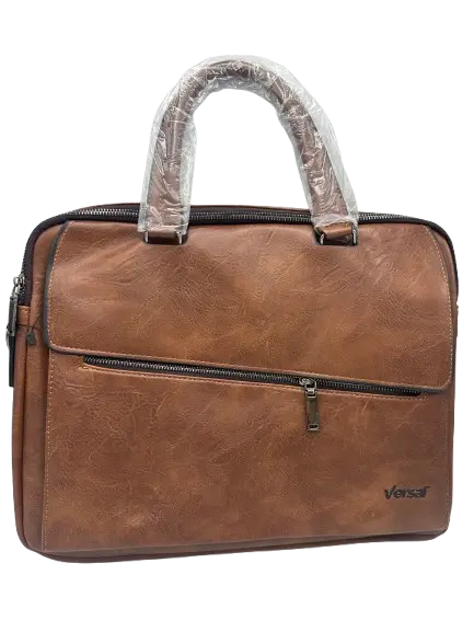 Cartable Lux Versal 1612 En Cuir Marron Foncée