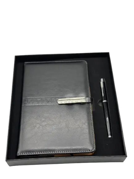  Coffret Notebook GOLDEN avec Stylo Noir