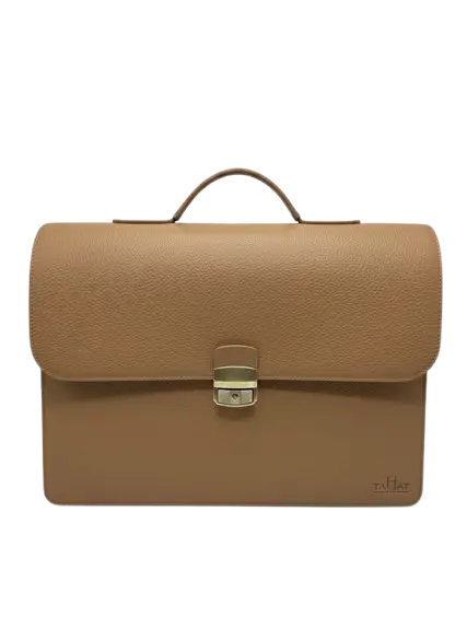 Cartable En Cuir TAHAT 1111 Marron Chameau