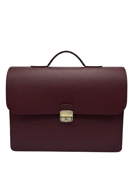 Cartable En Cuir TAHAT 1111 Bordeau