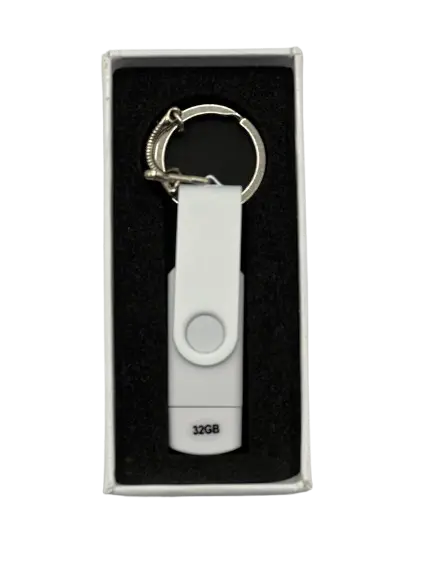 Clé USB et Porte Clé 32GBG OTG avec Boite Blanc