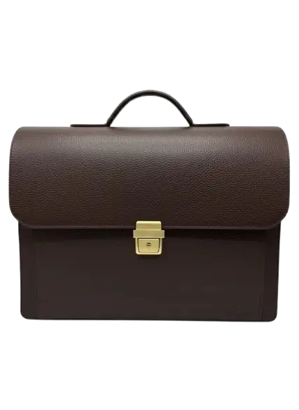 Cartable LUX VERSAL en Cuir Marron Foncée