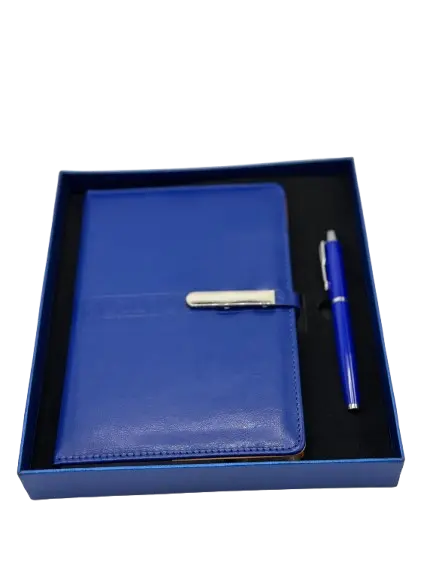  Coffret Notebook GOLDEN avec Stylo Bleu