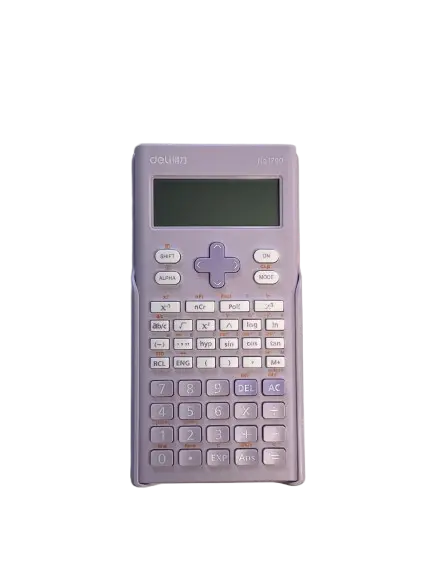Calculatrice Scientifique DELI 240 Fonctions 10+2 Chiffres 2 Lignes pro Violet