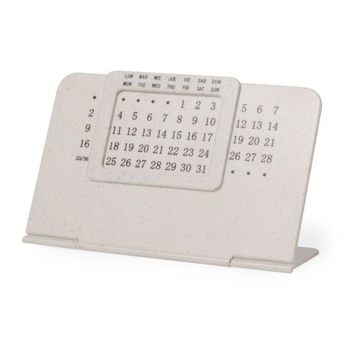 Calendrier De Bureau Perpétuel Unique Blanc En Plastique à Cadran Blanc