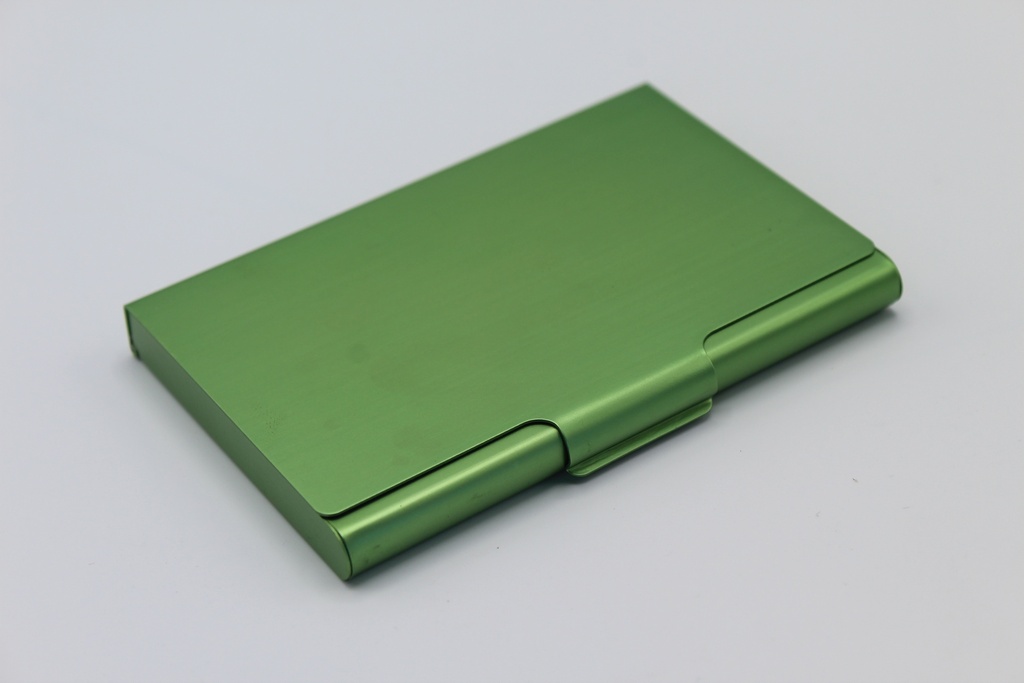 Porte cartes de visite Métallique Vert