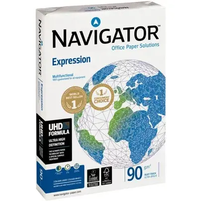 Rame de 500 de Papier Extra Blanc NAVIGATOR A4 90g/m² 1er Choix