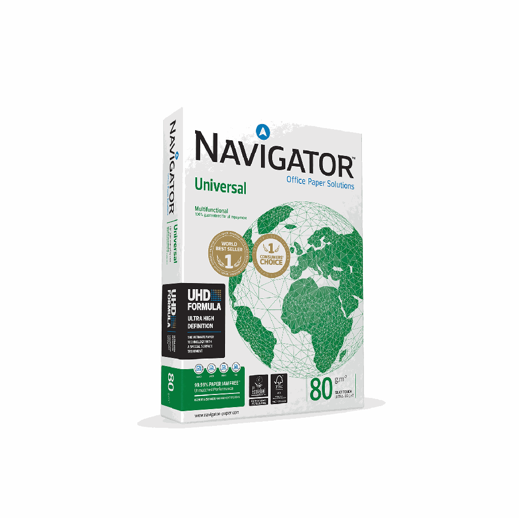 Rame de 500 Papier Extra Blanc NAVIGATOR A4 1er Choix 80g/m²