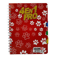 Cahier à spirales AL SULTAN 4en1 70g/m² 240 pages