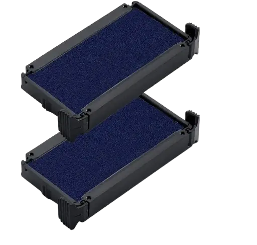 Jeu de 2 Cassettes D'encrage pour Cachet TRODAT 6/4910 Bleu