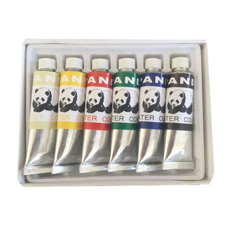Boite de Peinture PANDA de 6 Tubes 