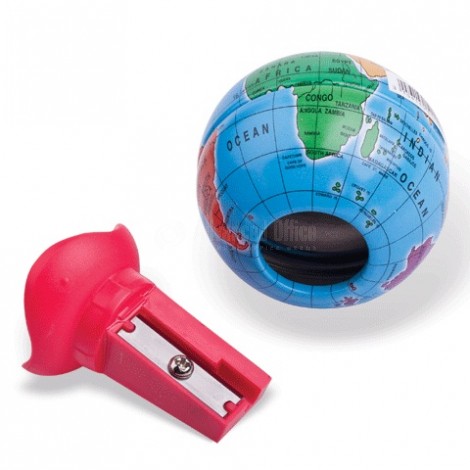 Taille Crayon Ecolier MAPED Globe 1Trous avec Réservoir en Métal Multi-Couleurs