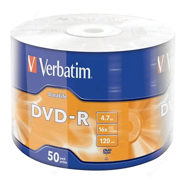 DVD-R Vierge VERBATIM 4.7Go 16X 240min