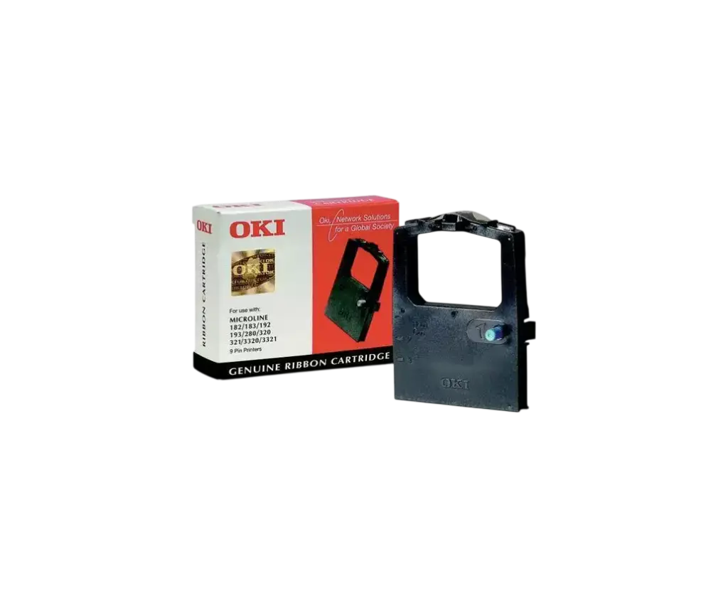 Ruban OKI 09002303 Noir pour Microline 182 183 192 193 280 320 