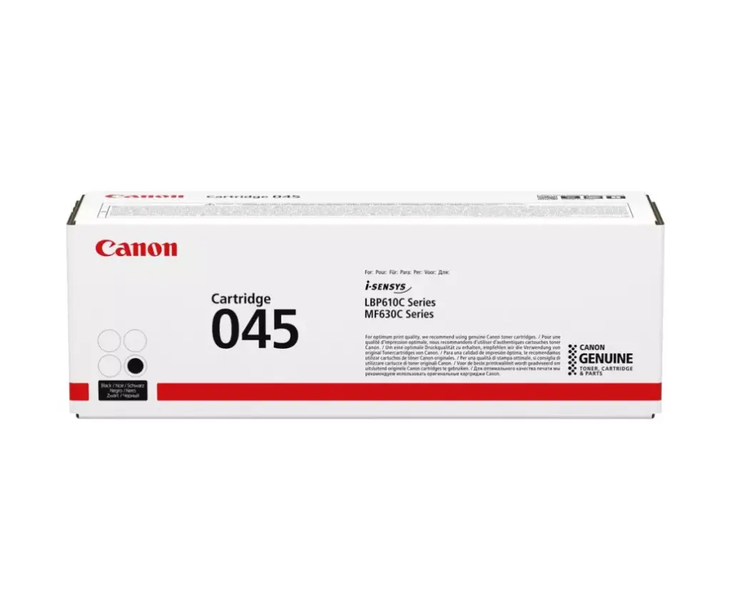 Toner CANON 045 Noir pour MF634CDW/ LBP612CDW/ MF632CDW/ MF631CN/ MF633CDW/ LBP613CDW/ LBP611CN/ MF635CX 1400 pages