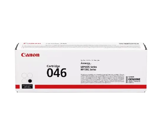 Toner CANON 046 Noir Pour Imprimantes image CLASS LBP654Cdw  LBP654Cx MF731Cdw  MF735Cdw  MF735Cx, i-SENSYS LBP653Cdw  LBP654Cx  MF732Cdw  MF734Cdw MF735Cx 