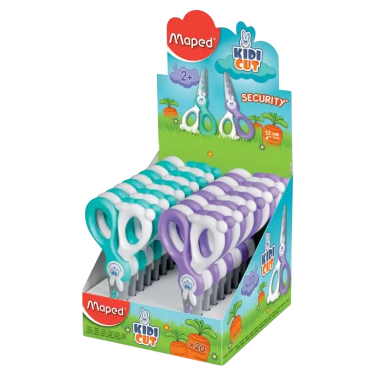 Ciseau Ecolier MAPED Kid Cut 12 cm Vert et Violet