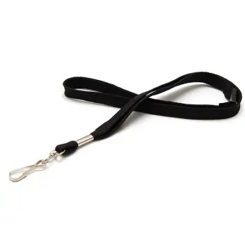 Cordon Pour Porte Badge EVOLIS 12mm en Polyester Noir avec Attache