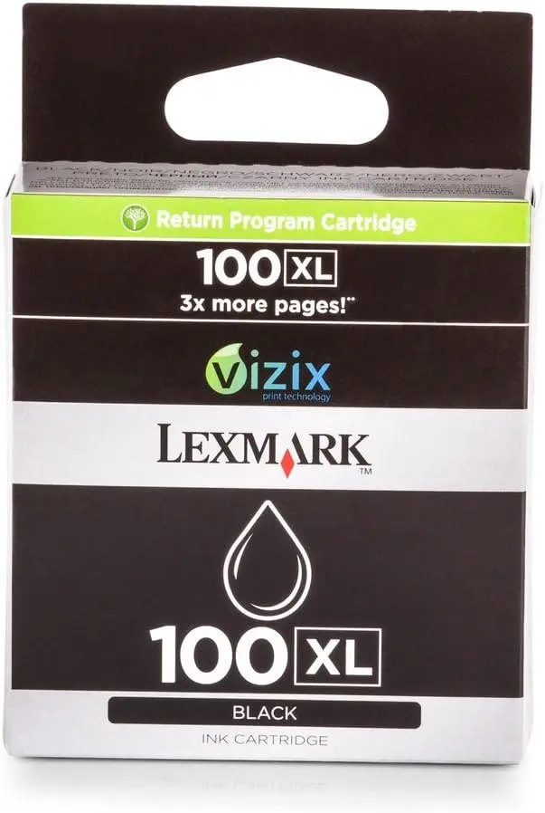 Cartouche D'encre LEXMARK N°100XL Noir Pour Imprimantes S305W S405W S505W S605W/Pro 205705805 905