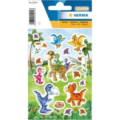 Etiquette Stickers Magique HERMA Petits Dinos kids Film
