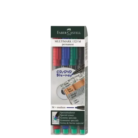 Marqueur Permanent FABER CASTELL M Jeu de Multi-Couleurs