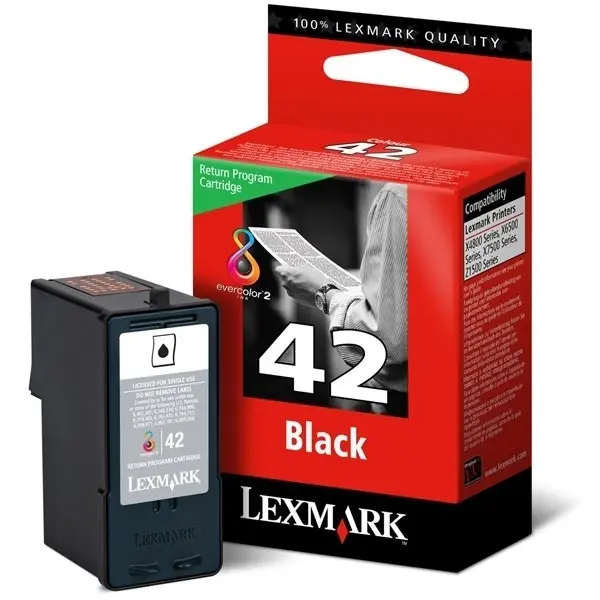 Cartouche D'encre LEXMARK N°42 Noir Pour Imprimantes X4875