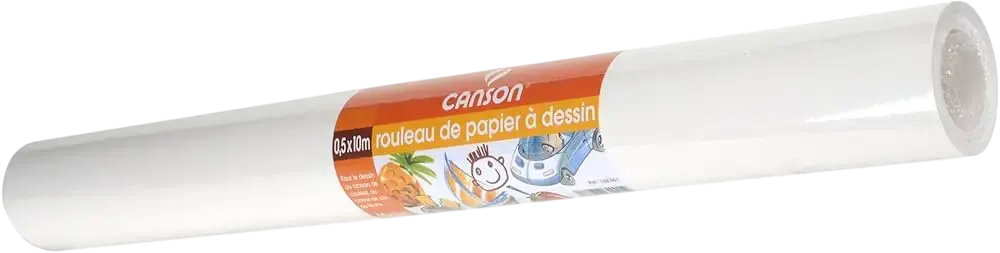 Rouleaux papier à dessin CONSON 0.5 x 5m 90g