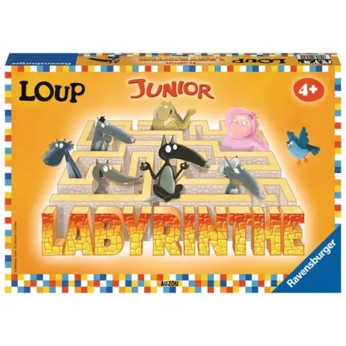 Jeu éducatif RAVENSBURGER Labyrinthe Junior Loup Plateau de jeu avec des Plaques Couloir Fixes 4+ ans