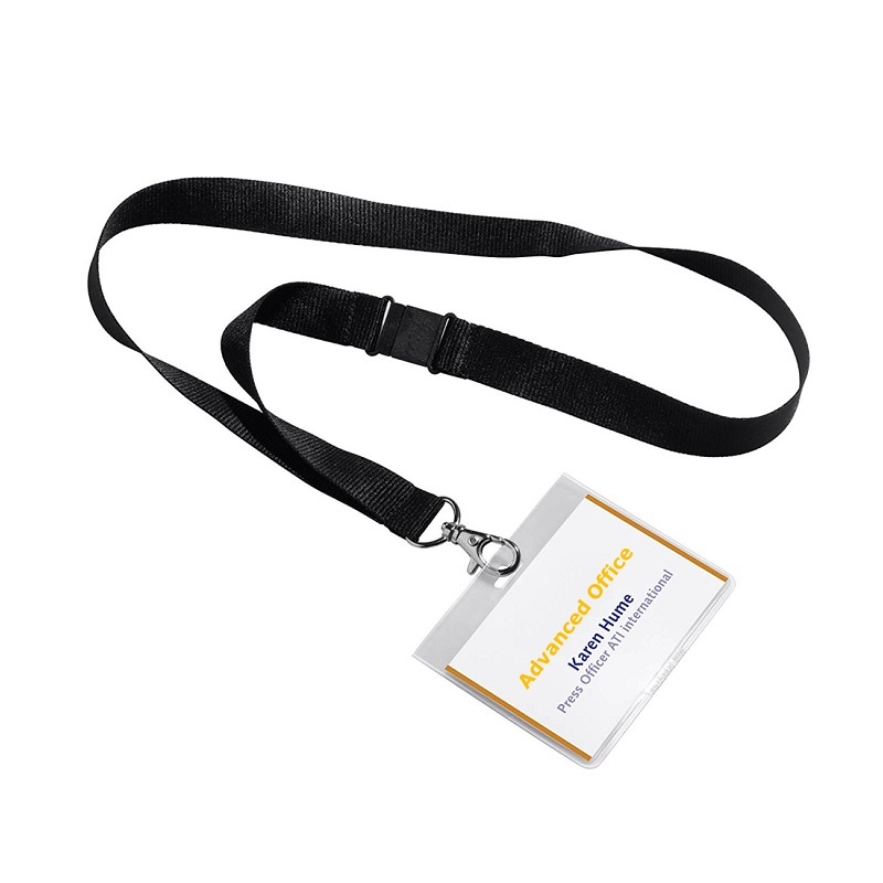 Cordon pour Porte Badge 10mm avec Sécurité Noir