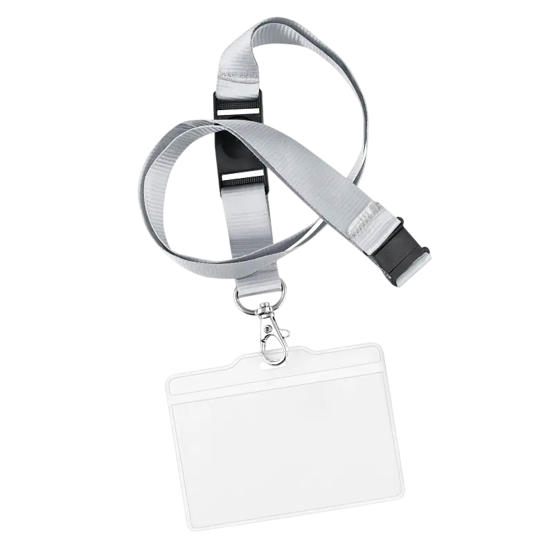 Cordon pour Porte Badge 10mm avec Sécurité Blanc