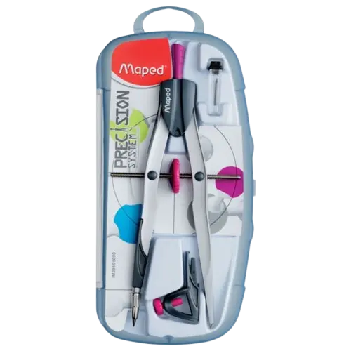 Compas Ballustre Écolier MAPED PRECISION SYSTEM 3 Pièces